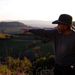 Winemaker Vance Sharp III points out some of his vast acreage.