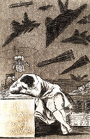 Chagoya's response to Goya's 'Dream'