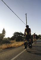 cycling on Old Almaden Road