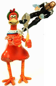 Alien-Wielding Chicken