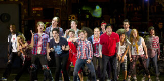 The cast of American Idiot the Musical