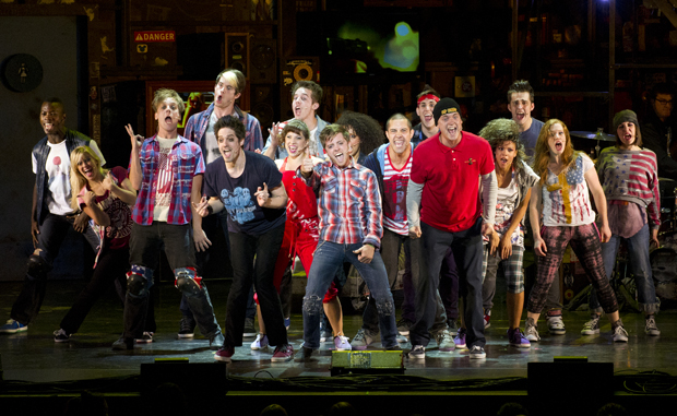 The cast of American Idiot the Musical