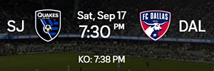 Image for display with article titled Tickets to San Jose Earthquakes vs. Dallas