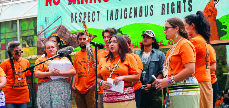 Sargent Mine Protest Held at McEntee Plaza