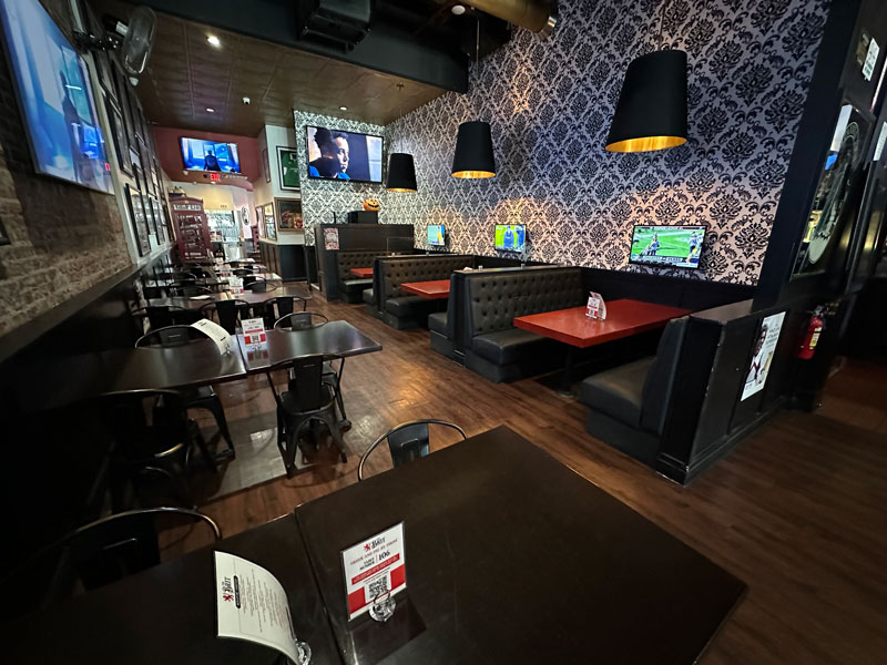 the brit sports pub and patio, indoor dining, san jose