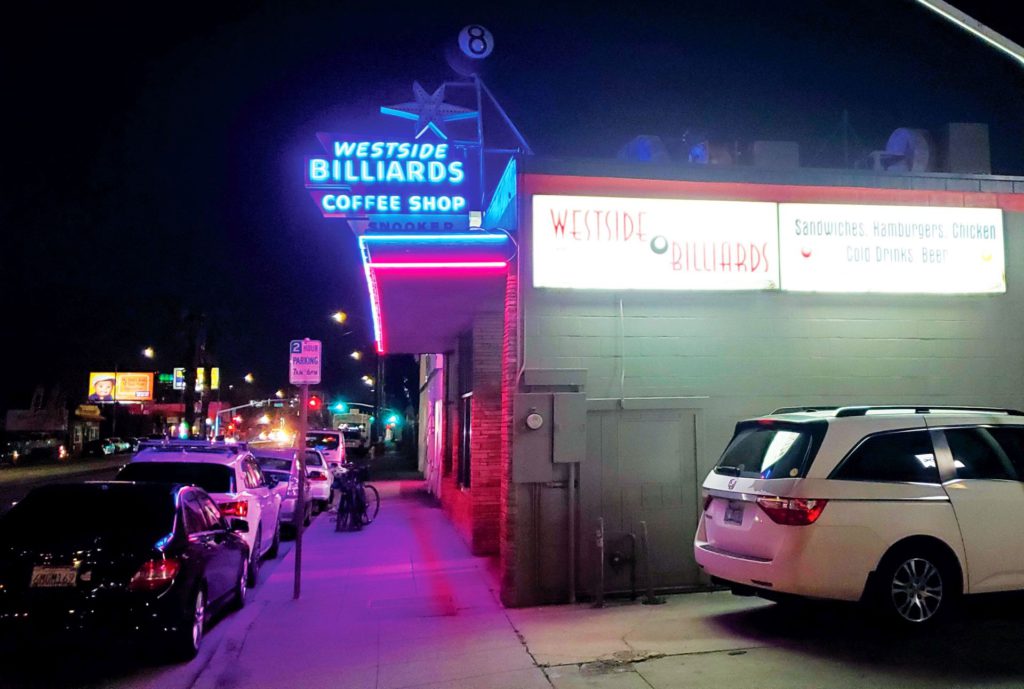 Image for display with article titled Westside Billiards’ Neon Lights