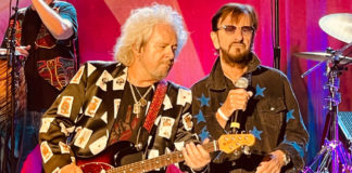 Guitarist and singer on stage