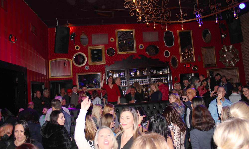 Crowd of people in a nightclub