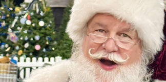 Man dressed up as Santa Claus