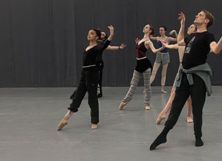 Dancers rehearsing