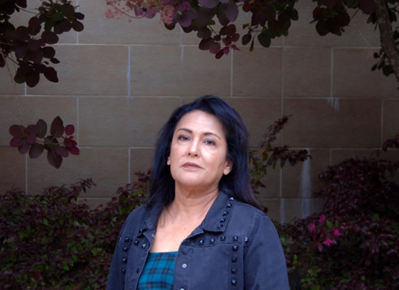 Woman standing outside