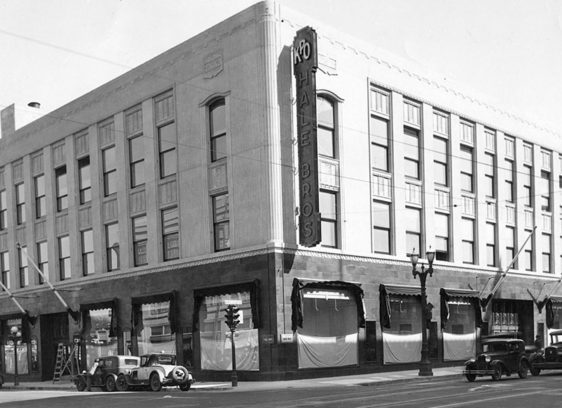 Archival photo of a large building