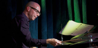 Man playing the drums