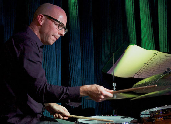 Man playing the drums