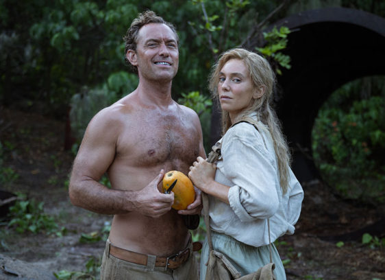 Man and woman in tropical island