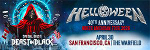 Helloween, 40th Anniversary North American Tour 2026 with Beast In Black at The Warfield