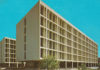 Postcard of a large mid-century modern building