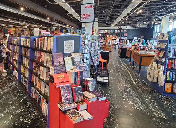 Interior of a bookstore