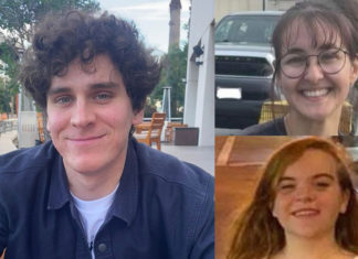 Head shots of two women and one man