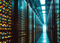 Rows of blinking electronics