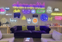 A spacious seating area at Elemental Wellness