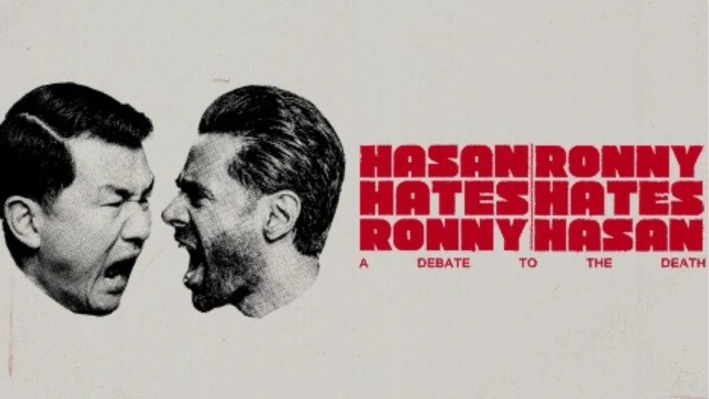 Hasan Minhaj and Ronny Cheing in San Jose