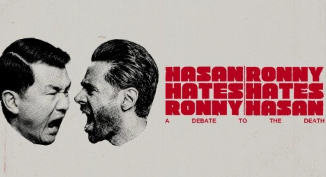 Hasan Minhaj and Ronny Cheing in San Jose