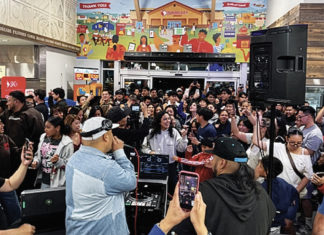 Party in a supermarket