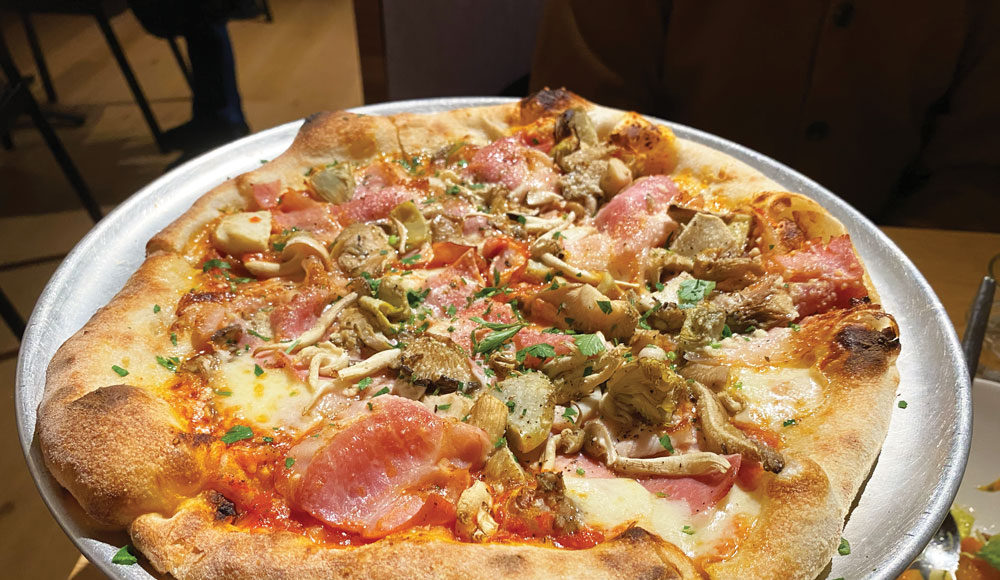 Capricciosa Pizza at Delarosa