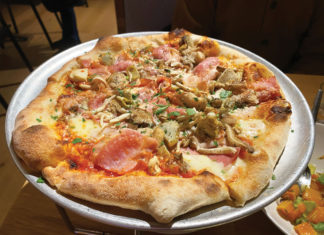 Capricciosa Pizza at Delarosa
