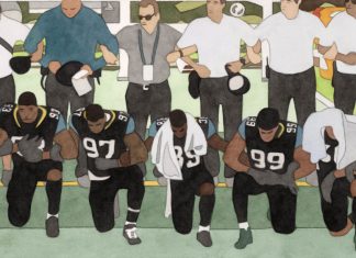 nfl protest, artist kota ezawa
