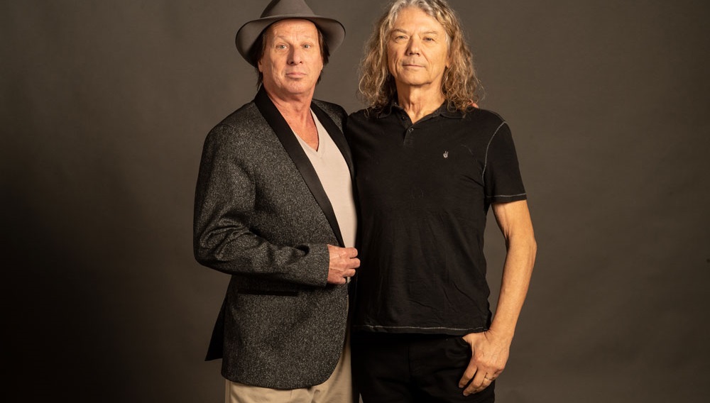 Jerry Harrison and Adrian Belew in Menlo Park