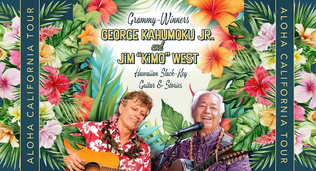 George Kahumoku Jr and Jim Kimo West in Redwood City