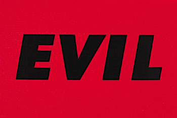 'Evil' screenprint