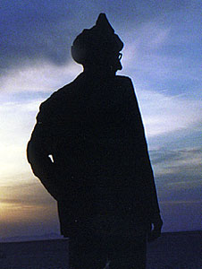 Silhouette of a man