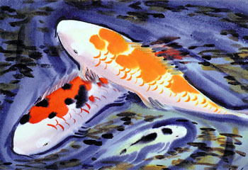 Lewis Suzuki watercolor