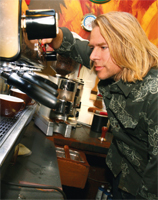 Andy Newbom of Barefoot Coffee Roasters