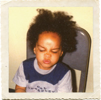 Caille Millner as a kid