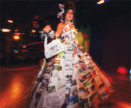 outfit by Alfredo and friend