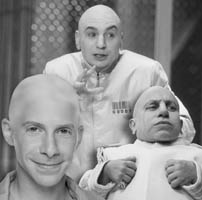Dr. Evil, Mini-Me and Scott Evil